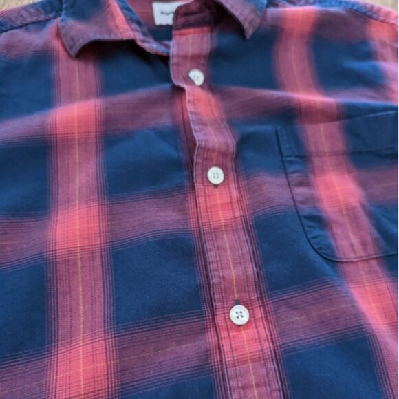 Frank and Oak 100% cotton plaid button down shirt - Picture 2 of 5